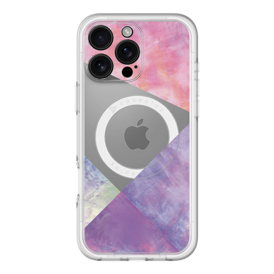 スリムプロテクションプレミアムケース with MagSafe［ 朝焼けパステルパレット - Purple ］