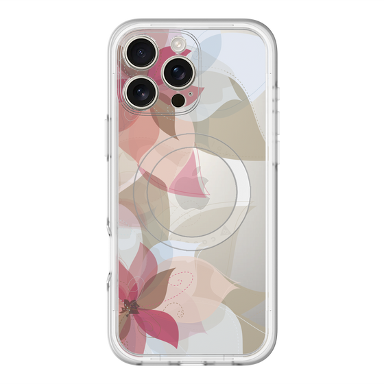 スリムプロテクションプレミアムケース with MagSafe［ シフォンフラワー ］