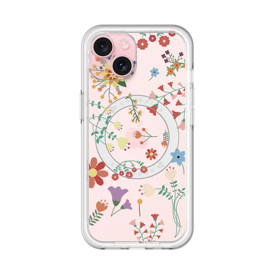 スリムプロテクションプレミアムケース with MagSafe［ キュートな花柄 ］