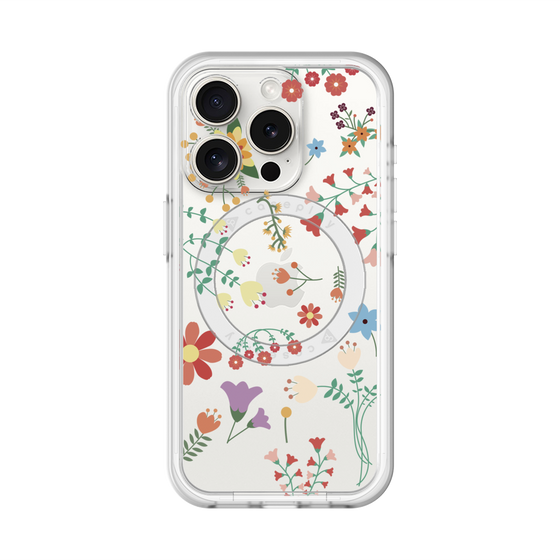 スリムプロテクションプレミアムケース with MagSafe［ キュートな花柄 ］