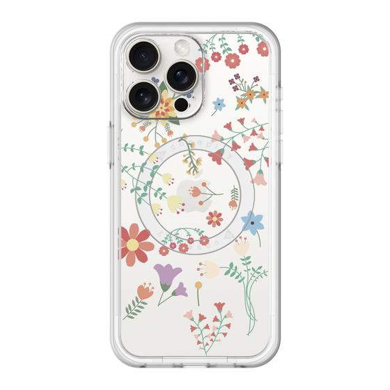 スリムプロテクションプレミアムケース with MagSafe［ キュートな花柄 ］