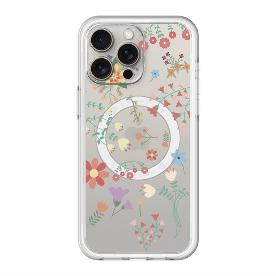 スリムプロテクションプレミアムケース with MagSafe［ キュートな花柄 ］