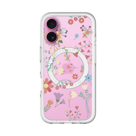 スリムプロテクションプレミアムケース with MagSafe［ キュートな花柄 ］
