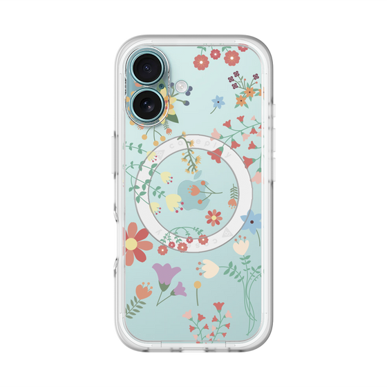 スリムプロテクションプレミアムケース with MagSafe［ キュートな花柄 ］