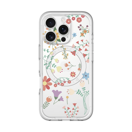 スリムプロテクションプレミアムケース with MagSafe［ キュートな花柄 ］