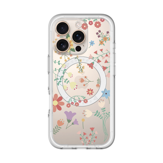スリムプロテクションプレミアムケース with MagSafe［ キュートな花柄 ］