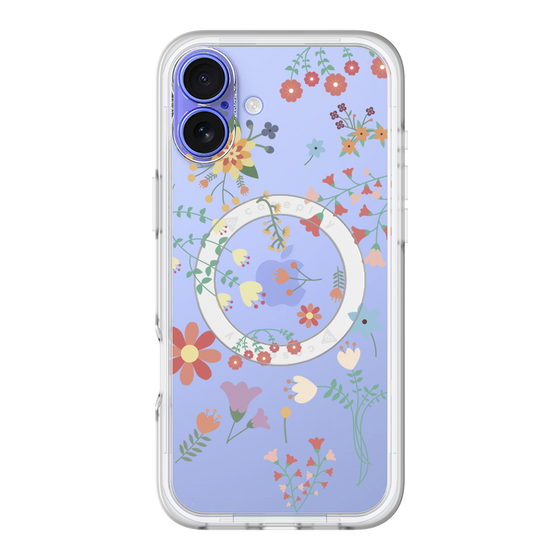 スリムプロテクションプレミアムケース with MagSafe［ キュートな花柄 ］