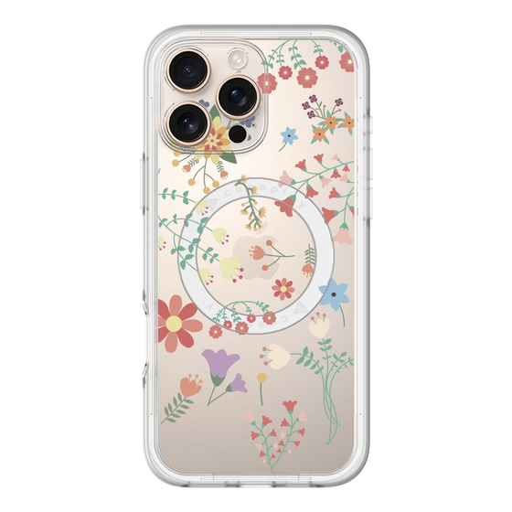 スリムプロテクションプレミアムケース with MagSafe［ キュートな花柄 ］