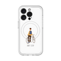 スリムプロテクションプレミアムケース with MagSafe［ Dont stop - White ］