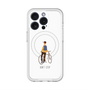 スリムプロテクションプレミアムケース with MagSafe［ Dont stop - White ］