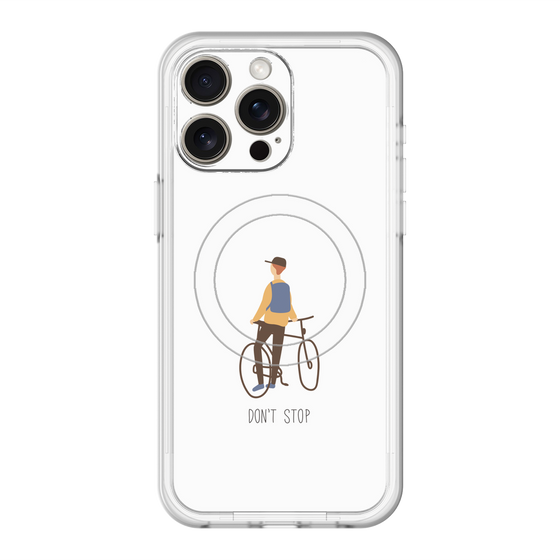 スリムプロテクションプレミアムケース with MagSafe［ Dont stop - White ］
