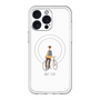 スリムプロテクションプレミアムケース with MagSafe［ Dont stop - White ］
