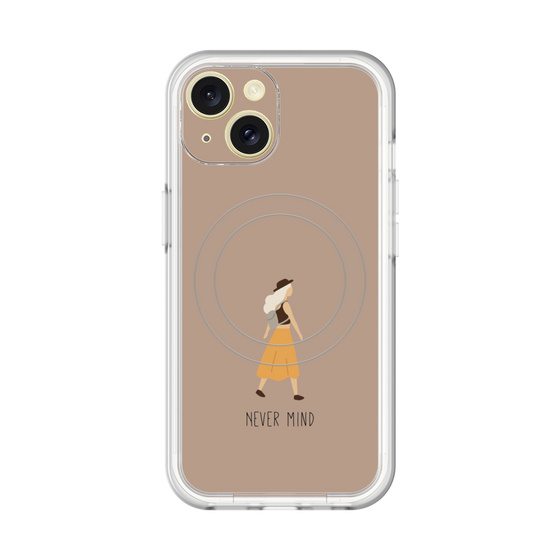 スリムプロテクションプレミアムケース with MagSafe［ Never Mind - Beige ］