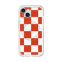 スリムプロテクションプレミアムケース with MagSafe［ 市松模様 - Red ］