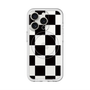 スリムプロテクションプレミアムケース with MagSafe［ 市松模様 - Black ］