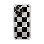 スリムプロテクションプレミアムケース with MagSafe［ 市松模様 - Black ］
