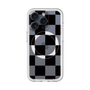スリムプロテクションプレミアムケース with MagSafe［ 市松模様 - Black ］