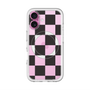 スリムプロテクションプレミアムケース with MagSafe［ 市松模様 - Black ］