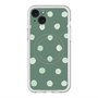 スリムプロテクションプレミアムケース with MagSafe［ 水彩ドット・レトロカラー - Green ］