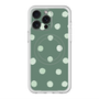スリムプロテクションプレミアムケース with MagSafe［ 水彩ドット・レトロカラー - Green ］