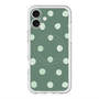 スリムプロテクションプレミアムケース with MagSafe［ 水彩ドット・レトロカラー - Green ］