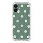 スリムプロテクションプレミアムケース with MagSafe［ 水彩ドット・レトロカラー - Green ］