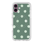 スリムプロテクションプレミアムケース with MagSafe［ 水彩ドット・レトロカラー - Green ］
