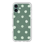スリムプロテクションプレミアムケース with MagSafe［ 水彩ドット・レトロカラー - Green ］