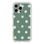 スリムプロテクションプレミアムケース with MagSafe［ 水彩ドット・レトロカラー - Green ］