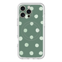 スリムプロテクションプレミアムケース with MagSafe［ 水彩ドット・レトロカラー - Green ］