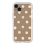 スリムプロテクションプレミアムケース with MagSafe［ 水彩ドット・レトロカラー - Brown ］