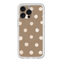 スリムプロテクションプレミアムケース with MagSafe［ 水彩ドット・レトロカラー - Brown ］