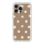 スリムプロテクションプレミアムケース with MagSafe［ 水彩ドット・レトロカラー - Brown ］