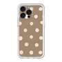 スリムプロテクションプレミアムケース with MagSafe［ 水彩ドット・レトロカラー - Brown ］