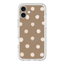 スリムプロテクションプレミアムケース with MagSafe［ 水彩ドット・レトロカラー - Brown ］