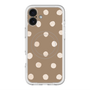 スリムプロテクションプレミアムケース with MagSafe［ 水彩ドット・レトロカラー - Brown ］