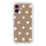 スリムプロテクションプレミアムケース with MagSafe［ 水彩ドット・レトロカラー - Brown ］