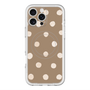 スリムプロテクションプレミアムケース with MagSafe［ 水彩ドット・レトロカラー - Brown ］