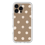 スリムプロテクションプレミアムケース with MagSafe［ 水彩ドット・レトロカラー - Brown ］
