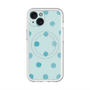 スリムプロテクションプレミアムケース with MagSafe［ 水彩ドット・レトロカラー - Light Blue ］