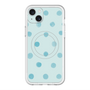 スリムプロテクションプレミアムケース with MagSafe［ 水彩ドット・レトロカラー - Light Blue ］