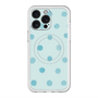 スリムプロテクションプレミアムケース with MagSafe［ 水彩ドット・レトロカラー - Light Blue ］