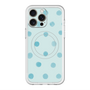 スリムプロテクションプレミアムケース with MagSafe［ 水彩ドット・レトロカラー - Light Blue ］