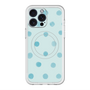スリムプロテクションプレミアムケース with MagSafe［ 水彩ドット・レトロカラー - Light Blue ］