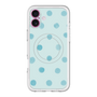 スリムプロテクションプレミアムケース with MagSafe［ 水彩ドット・レトロカラー - Light Blue ］