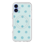 スリムプロテクションプレミアムケース with MagSafe［ 水彩ドット・レトロカラー - Light Blue ］