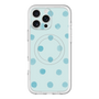 スリムプロテクションプレミアムケース with MagSafe［ 水彩ドット・レトロカラー - Light Blue ］