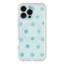 スリムプロテクションプレミアムケース with MagSafe［ 水彩ドット・レトロカラー - Light Blue ］