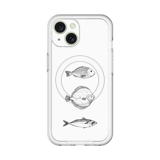 スリムプロテクションプレミアムケース with MagSafe［ Coexist No.1 - White ］