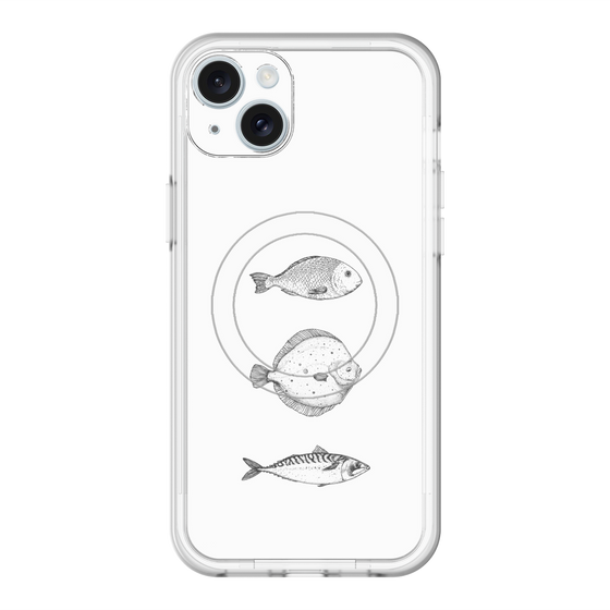 スリムプロテクションプレミアムケース with MagSafe［ Coexist No.1 - White ］